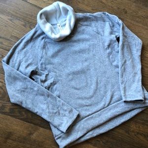 Roll Neck Hi-lo Sweatshirt